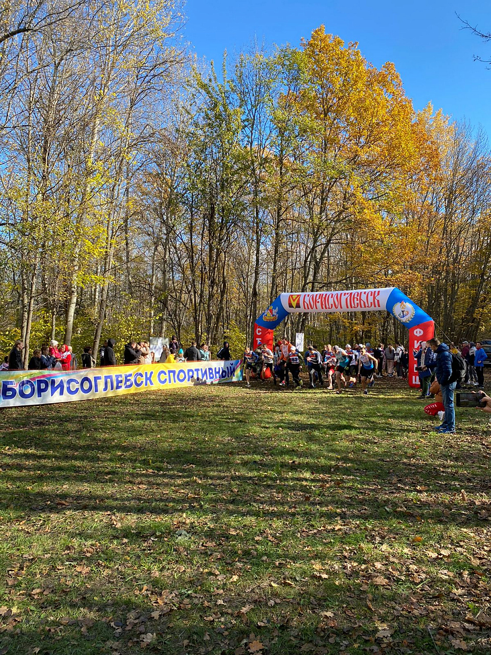 Легкоатлетический кросс в рамках подготовки к выполнению норм ГТО в городе Борисоглебск.